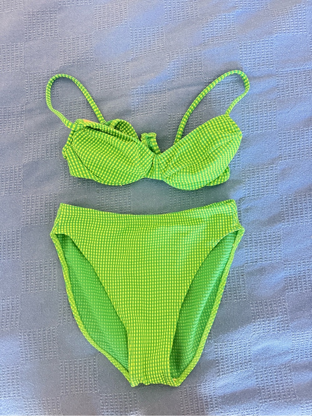 Neon Green Two-Piece Bikini Set